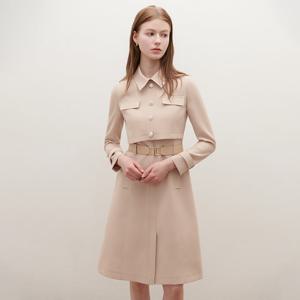 [SATIN] 클래식 벨티드 원피스_2컬러 S261S601