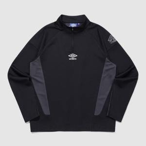엄브로긴팔티 LQC UQ121SFS21-BLK PTR 필드 트레이닝 풋볼 하프집업 BLACK