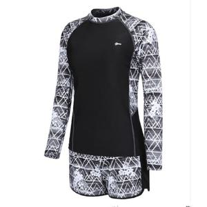 [레노마수영복]여성 라운드넥 인컵 팬티 내장형 상하세트LS18918