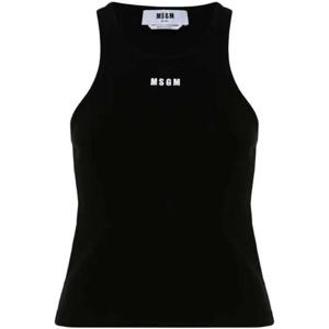 (명품) 엠에스지엠 로고 자수 리브 탑 3641MDT8