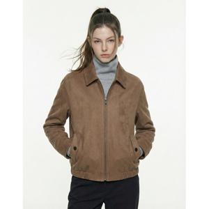 헤지스 여성 26SS 인기급상승 스웨이드 패브릭 헤링턴 점퍼 HSJU6A105CM