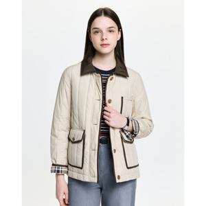 헤지스 여성 26SS 헌팅 퀼팅점퍼 라이트베이지 HSJU6A103I1