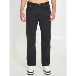 생로랑 레더 로고 패치 스트레이트 진 795478Y29WB 1228