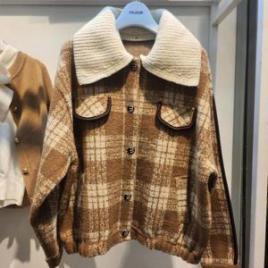 muzak HC27 니트카라체크JK MP8-WJK14-13F