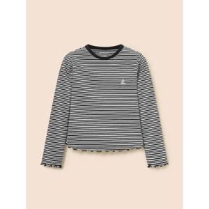 [빈폴키즈] 여아 모노 스트라이프 골지 티셔츠  블랙 (BI6241G015)