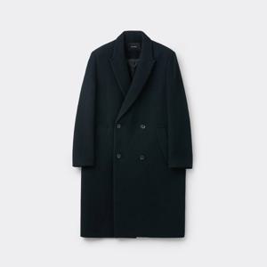 [커스텀멜로우]네이비 하프 더블 브레스티드 코트 CWCAW25711NYD