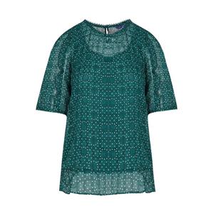 올리비아하슬러 도트 시스루 쉬폰 블라우스_OHCMBL206