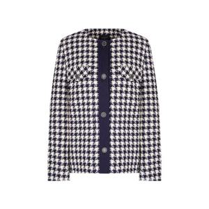 샤트렌 체크 코튼 배색 트위드 스프링 자켓_HCESJK103