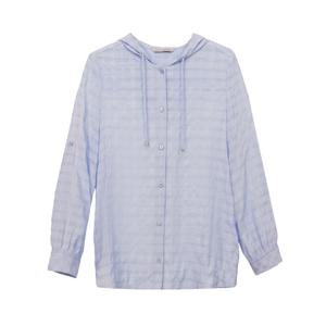 샤트렌 데일리 후드 체크 셔츠자켓_HCCMBL205