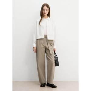 [시스티나]스트링 크롭 코튼 셔츠 -AWWSTP11100