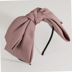 (엔젤슈슈) 새틴 왕 리본 헤어밴드 포인트 머리띠