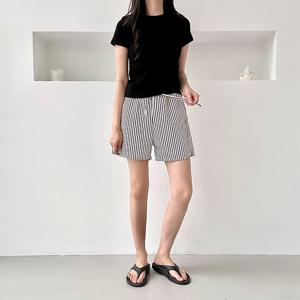 비욘드라이프 모이드 타탄 체크 4부 반바지 1002321