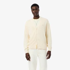 [라코스테공식] 남성 PARIS PACK 립조직 V넥 가디건 AH1039-56G 056