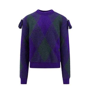 26 SS 버버리 패턴 크루넥 니트 점퍼 스웨터 8077214