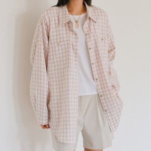 나야홍 / 빅사이즈 601 올체크박시포켓남방 DLYX093