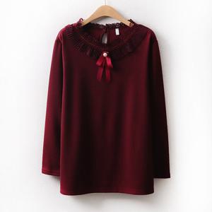 나야홍 / 아이우먼 로사레이스블라우스 MN7852M601 빅사이즈