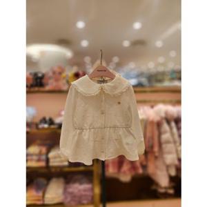 프렌치캣5 화이트꽃자갸드블라우스 (Q61DCB030)