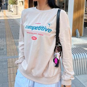 나야홍 / 아이우먼 돌고래밑줄오버맨투맨 NMX118M601 빅사이즈