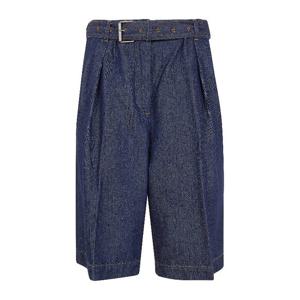 드리스반노튼 벨티드 플리츠 루즈 데님 쇼츠 2611309383385 507