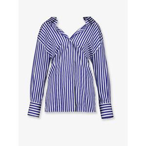 [GIVENCHY] 라프리마 여성 셔츠 코튼 BW61JH16CN 977 ELECTRIC BLUE/WHITE /12