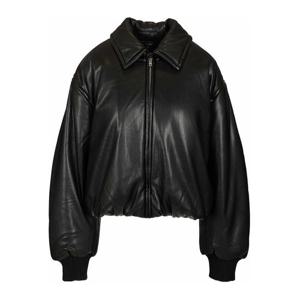 [ACNE STUDIOS] 라프리마 여성 봄버 자켓 Crafted 프롬 페이크 레더 A90660900 블랙 /8