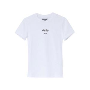 [MOSCHINO] 라프리마 여성 티셔츠 로고 070782361001 화이트 /8
