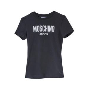 [MOSCHINO] 라프리마 여성 티셔츠 로고 071882367555 블랙 /8