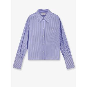[CELINE] 라프리마 여성 셔츠 크롭 스트라이프 코튼 RC0941389 CBA0 CRAIE/BLEU CIEL /12