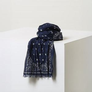 [헤지스] 남성 페이즐리 면 머플러 HZMU6E102N2