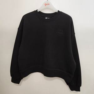 [소이]블랙 크롭 맨투맨티 25f5457bk 여아/주니어용