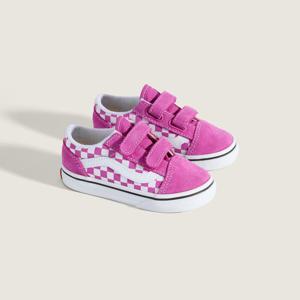 [반스]토들러 올드스쿨 벨크로 컬러 띠어리 체커보드 VN000CTGFRW1