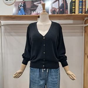 [레코브]브이넥장식가디건LC61F3KC510XBK