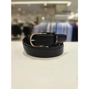 (RRQSBE1302BK) (레노마벨트)  라운드형 천연소가죽 비조
