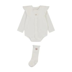 압소바 HK(아기선물)솔린코튼모달 바디슈트(턱받이 장말세트)(26년SS) (AA1110631)