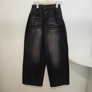 [소이]사이드 폴딩 블랙진 25f5283bk 여아/주니어용