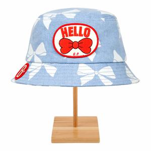 [베베드피노]올 오버 헬로우 리본 데님 버킷햇_BP51AH354