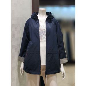 [벨라디터치]MARIOV9F1JK26 반후드 소매 배색 자켓