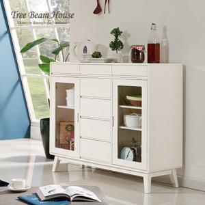 [트리빔하우스] T-HERRI 원목 도장 와이드 수납장