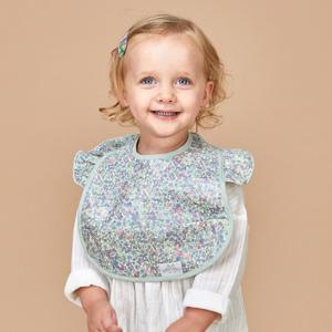 벨몽 엔젤 방수 아기 자기주도 이유식 턱받이-퍼플보타닉