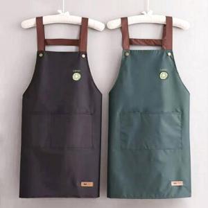 구디푸디 [체험특가] 1P+1P 모던 방수 앞치마 미용실 공방 원피스앞치마