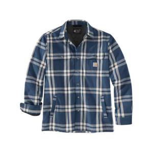 칼하트 릴렉스드 핏 플란넬 셔츠 자켓 106354DBL DARK BLUE DOM