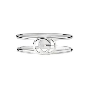 구찌 YBC298036001 (298036 J8400 8106) 인터로킹G 실버 반지
