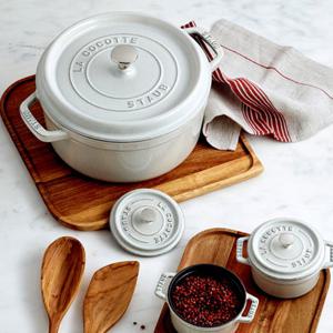 [스타우브]원형 꼬꼬떼 무쇠냄비 14cm 화이트트러플 (ST1014107)