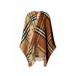 버버리 울 캐시미어 케이프 베이지 브라운 여성 8059406