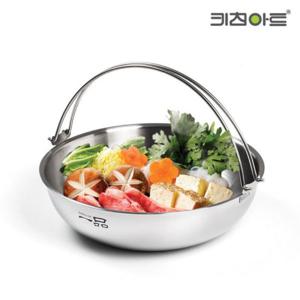 키친아트 통3중 일품 IH 샤브냄비 스텐망포함 30cm