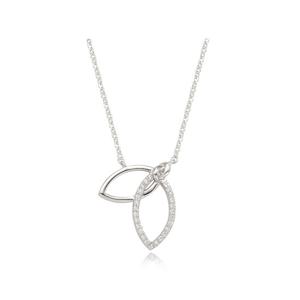 [티르리르] 그레이스 실버화이트 목걸이 TNSSVW11161S