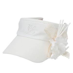 [링스] 여성 플라워 오브제 바이저 L21D1CP264_WH