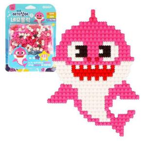 [프로셀러] 핑크퐁 엄마상어 네모블럭 433pcs 픽셀 디폼 블럭