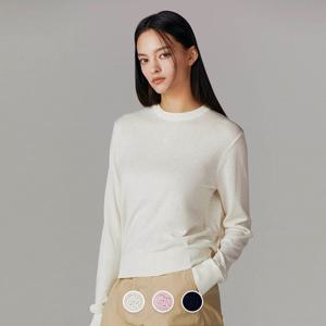 [지오다노/본사] 354525 여 14gg 크루넥 자수 스웨터