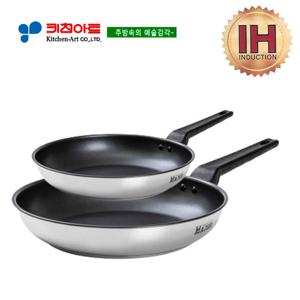 키친아트 메이져(IH) 삼중바닥 코팅후라이팬2종(A)SET(20+28)
